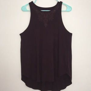 American Eagle Dark Burgundy Tank Top